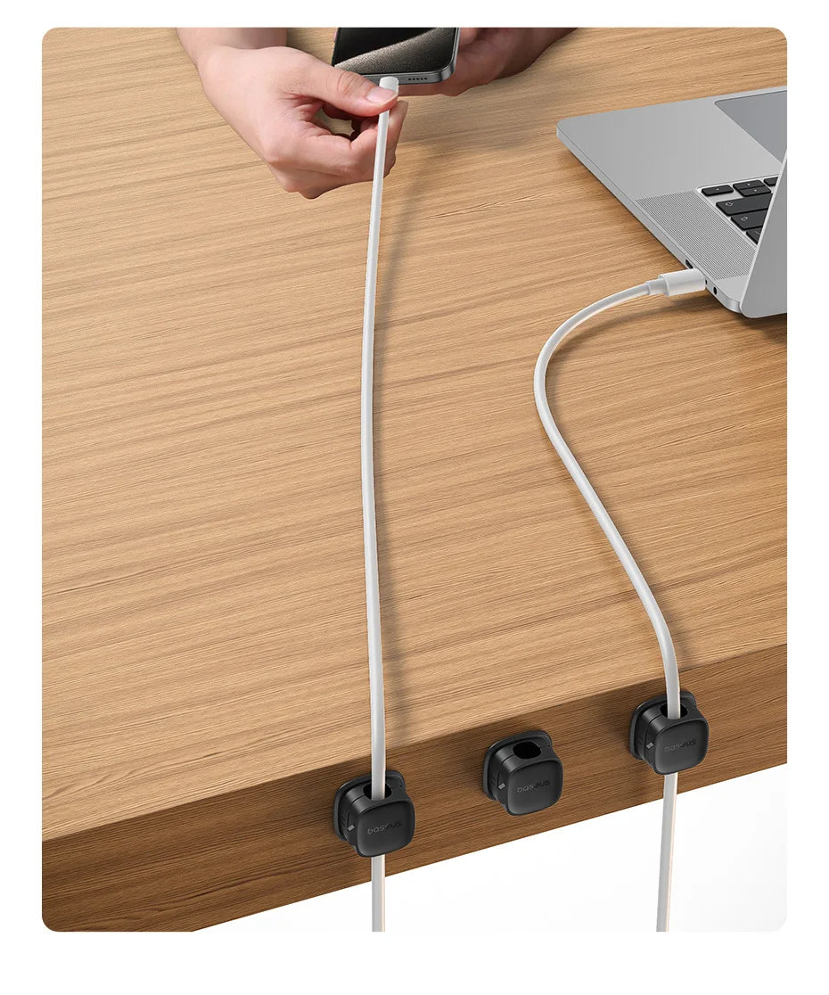 Organizador de Cables Magnético - Escritorio Ordenado