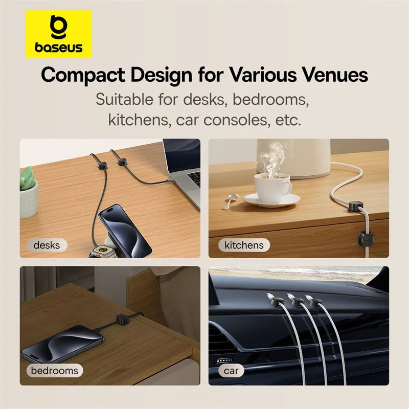 Organizador de Cables Magnético - Escritorio Ordenado