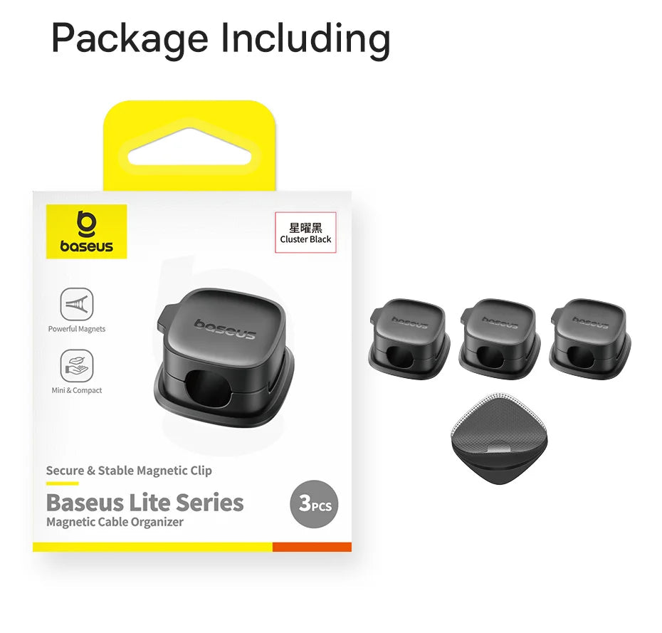 Organizador de Cables Magnético - Escritorio Ordenado