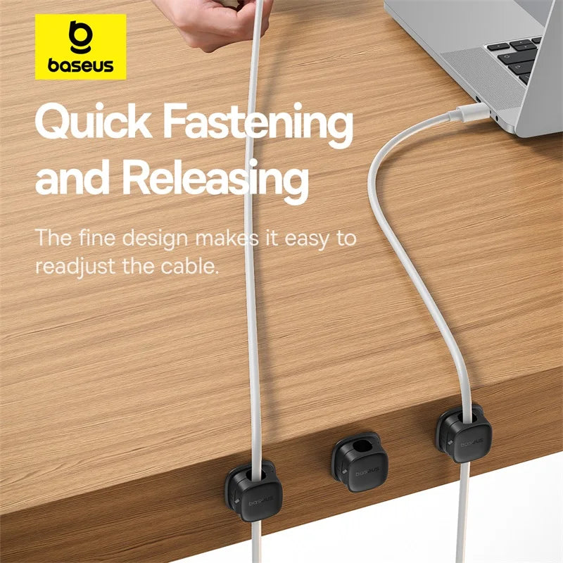 Organizador de Cables Magnético - Escritorio Ordenado